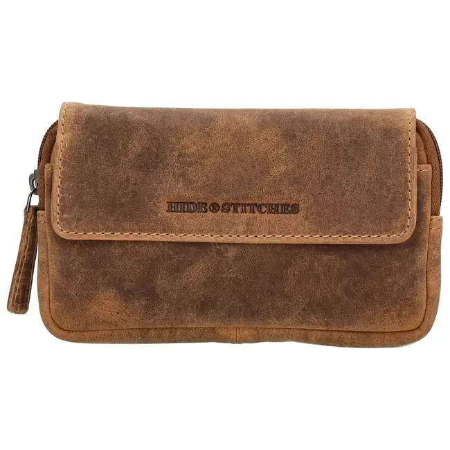 Hide & Stitches 'Idaho' Telefoontasje, bruin - 22573006