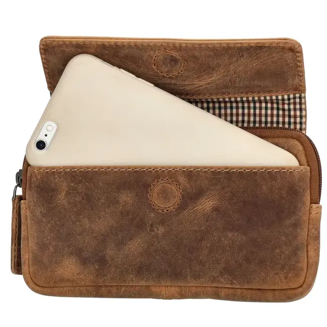 Hide & Stitches 'Idaho' Telefoontasje, bruin - 22573006