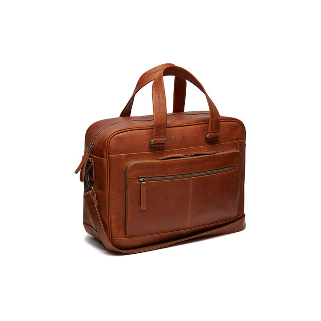 The Chesterfield Brand Laptoptas 'Singapore' 15 inch Cognac