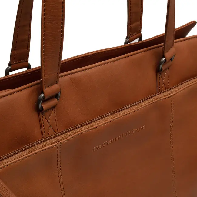The Chesterfield Brand Laptoptas 'Fidenza' 15 inch Cognac