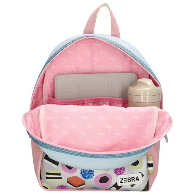 Zebra 'Engelse drop' Zilver - Limited Edition - Rugtas