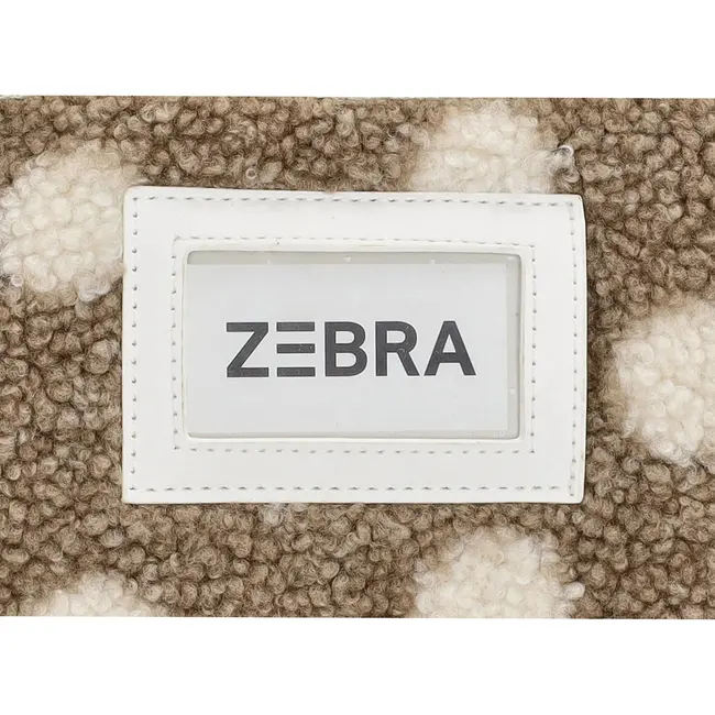 Zebra 'Teddy Dots' Taupe - Rugtas