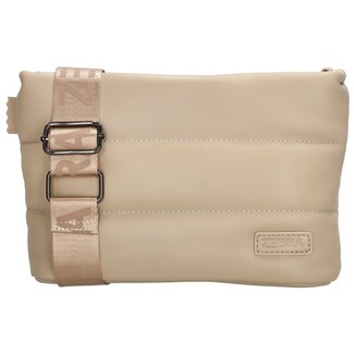Zebra 'Evie' Schoudertas - Licht taupe