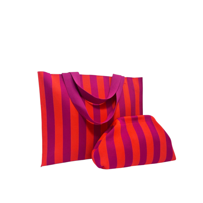 'Candy' Shopper - Oranje/Fuchsia