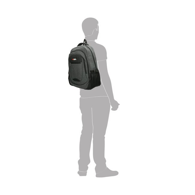 Enrico Benetti 'Hamburg' Laptop Rugzak - Grijs