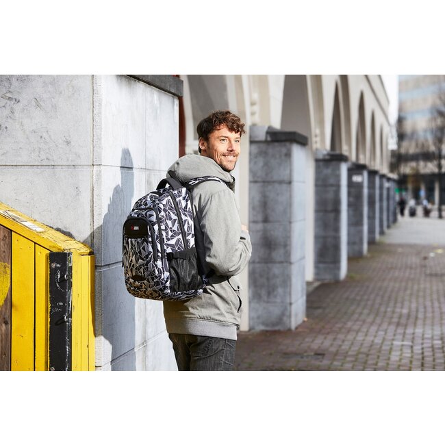 Enrico Benetti 'Santa Cruz' Laptop Rugzak - Zwart/Grijs