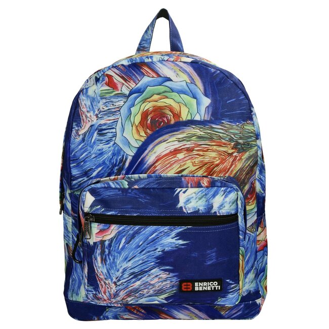 Enrico Benetti 'Phantasy Island' Rugzak - Blauw/Bloemen