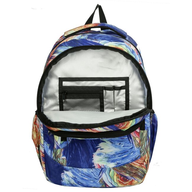 Enrico Benetti 'Capetown' Laptop Rugzak 15 inch - Blauw/Bloemen