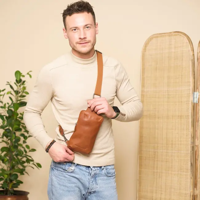 The Chesterfield Brand 'Cambridge' Cognac - C58.033031, Washed Wax Pull Up Collectie