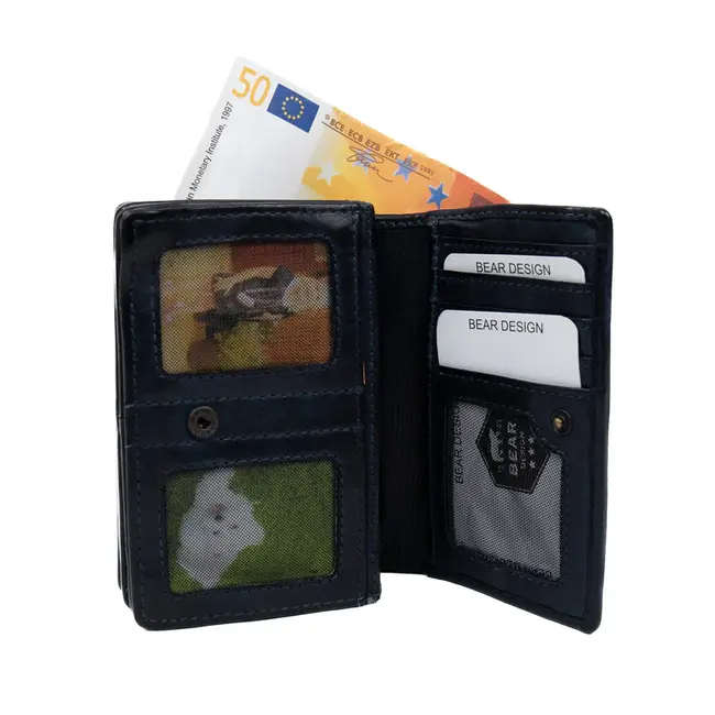 Bear Design 'Nina'  Blauw - CL 16212 , Cow Lavato Collectie