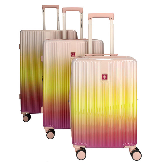 Enrico Benetti 'Havana' Trolley - Fuchsia  45x28x65cm
