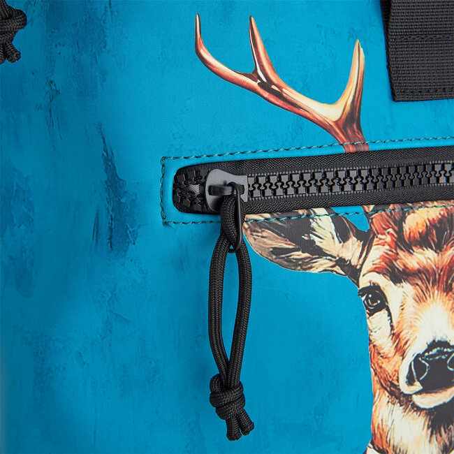 New Rebels Mart Art Roll-Top Backpack (L) - 'Dressed Deer'
