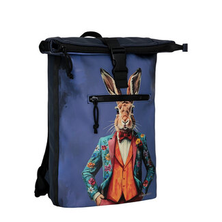 New Rebels Mart Art Roll-Top Backpack (L) - 'Rabbitsuit'