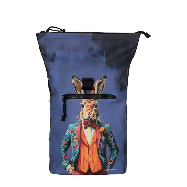 New Rebels Mart Art Roll-Top Backpack (L) - 'Rabbitsuit'