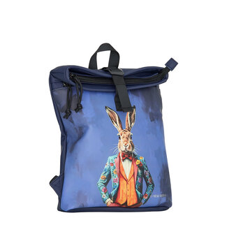 New Rebels Mart Art  Roll-Top Backpack mini 'Rabbitsuit'