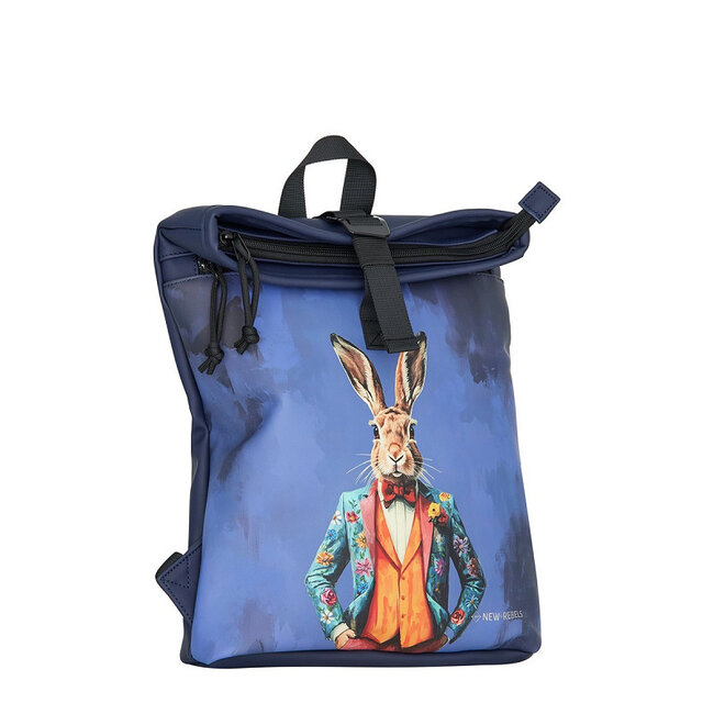 New Rebels Mart Art  Roll-Top Backpack mini 'Rabbitsuit'