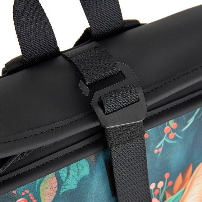 New Rebels Mart Art  Roll-Top Backpack mini 'Catface'