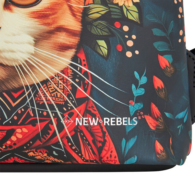 New Rebels Mart Art  Roll-Top Backpack mini 'Catface'