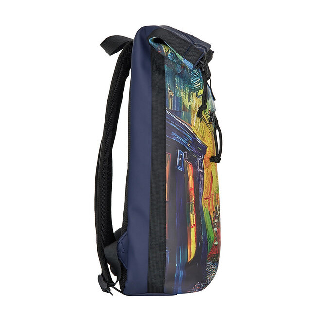 New Rebels Mart Art Roll-Top Backpack (L) - 'Cafe at Night'