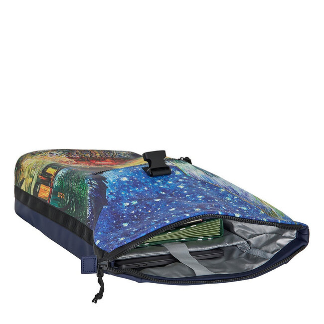 New Rebels Mart Art Roll-Top Backpack (L) - 'Cafe at Night'