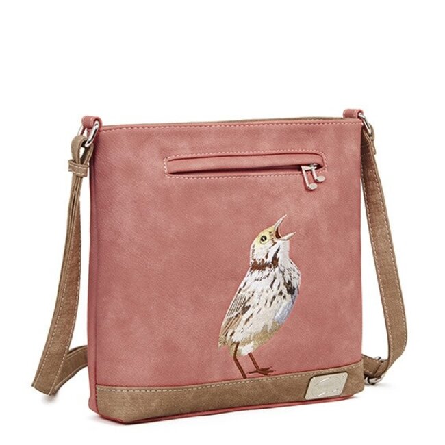 Hi-di-Hi 'Appetizer' crossbody bag  Pink/Brown - APP10