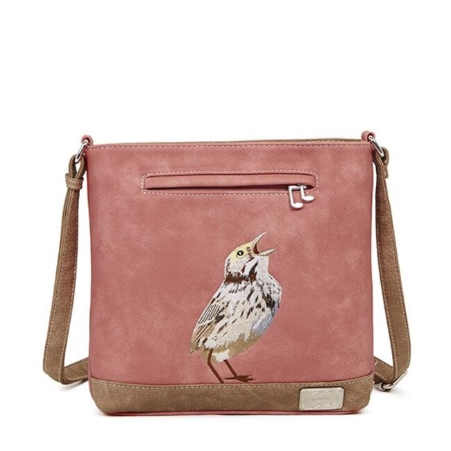Hi-di-Hi 'Appetizer' crossbody bag  Pink/Brown - APP10