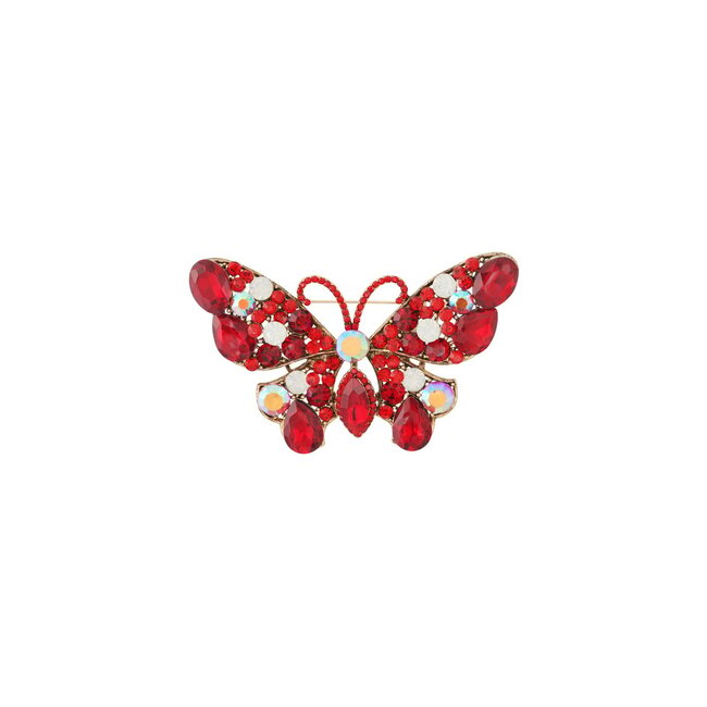 Broche - Rode vlinder