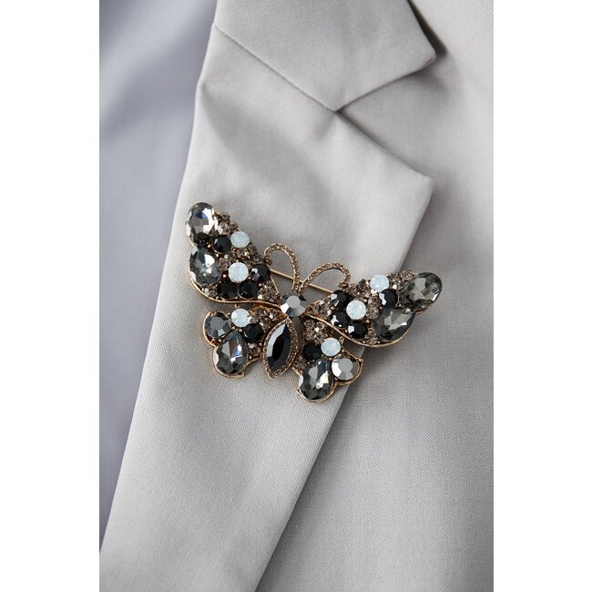 Broche - Rode vlinder