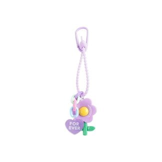 Sleutel/Tashanger - 'Bloom Forever' Lila