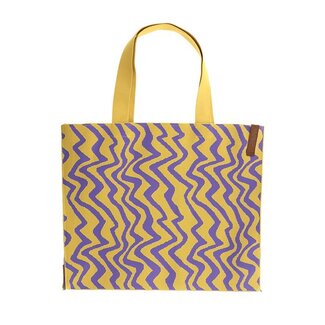 Lot83 Shopper Lara - Geel/Paars Zig-Zag