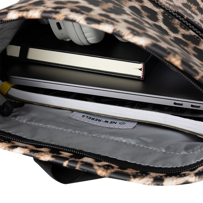 New Rebels Mart Roll-Top Backpack mini - Leopard