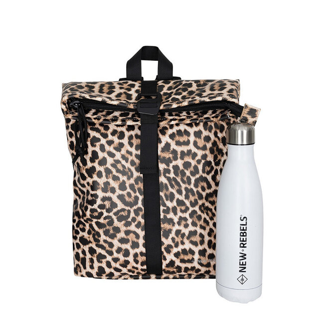 New Rebels Mart Roll-Top Backpack mini - Leopard