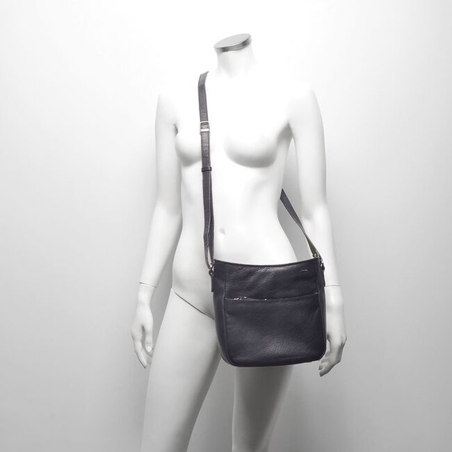 Berba bags & wallets Schoudertas 335-044-07 Navy - Lucca Collectie