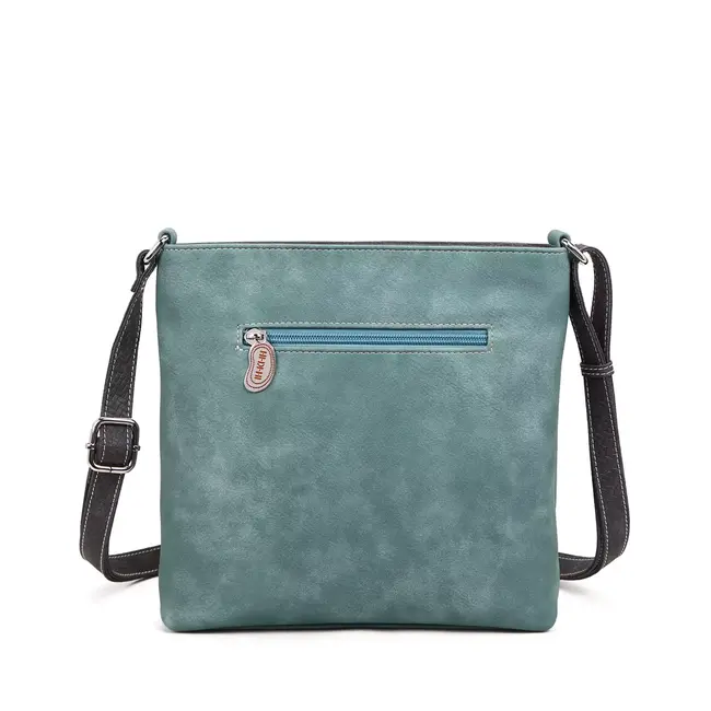 Hi-di-Hi 'Appetizer' crossbody bag  Aqua/D. Grey - APP20