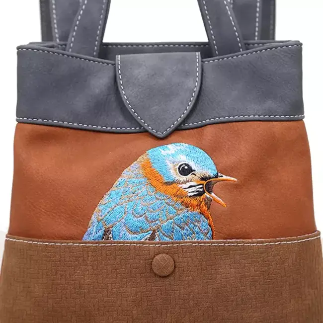 Hi-di-Hi 'Song song'  Cognac/D.grey - SO08