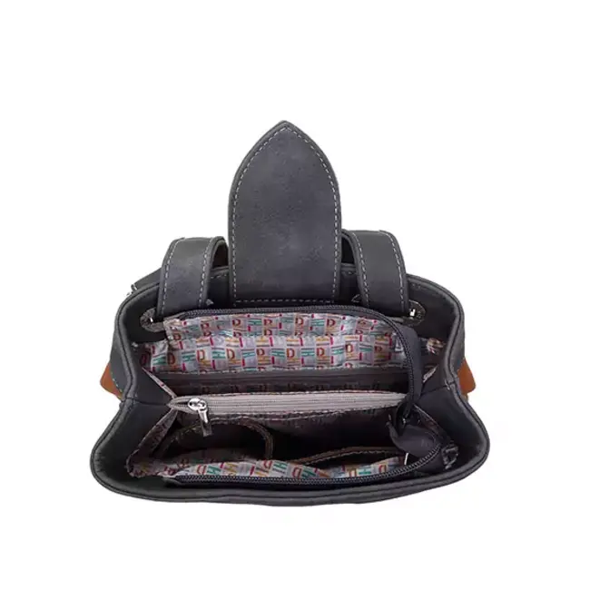 Hi-di-Hi 'Song song'  Cognac/D.grey - SO08