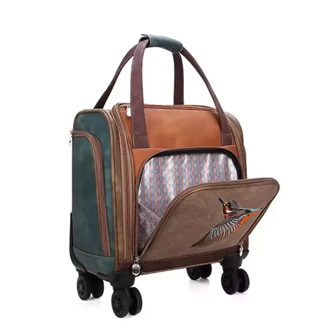 Hi-di-Hi 'Voyage' trolley VO01 - Cognac/Brown