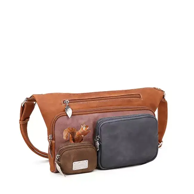 Hi-di-Hi 'Squirrel' SRL01 Cognac/Multicolor