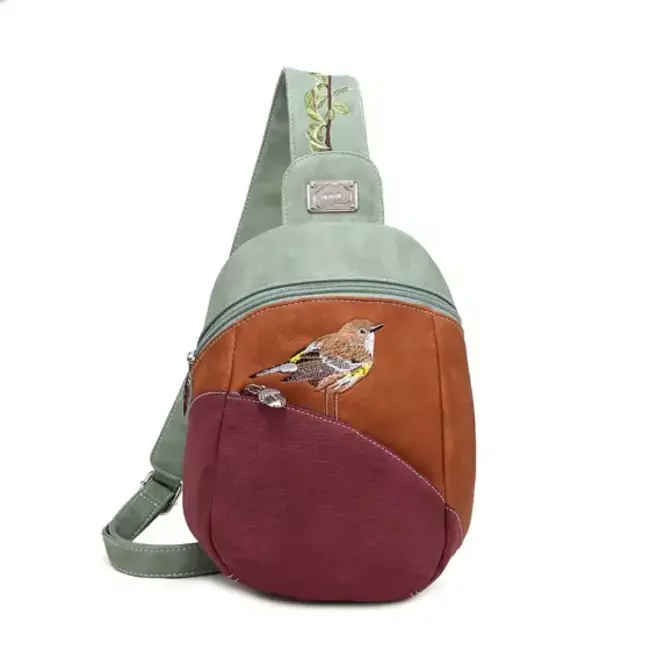 Hi-di-Hi 'Tjirp' TP03 L.green/Cognac/Purple