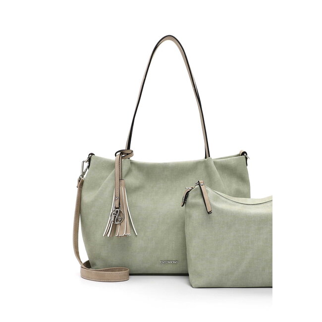 Emily & Noah 'Elke' 3 in 1 tas - Pistache/Beige