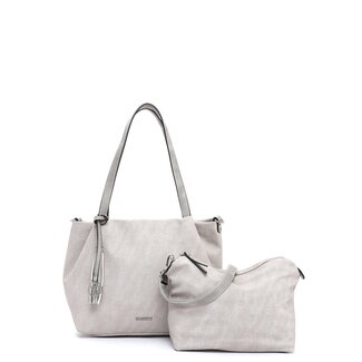 Emily & Noah 'Elke' 3 in 1 tas - Lichtgrijs/Donkergrijs