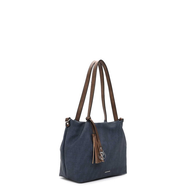 Emily & Noah 'Elke' 3 in 1 tas - Navy/Bruin