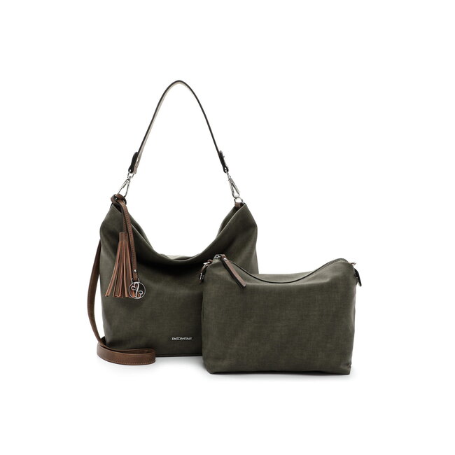 Emily & Noah 'Elke' Schoudertas - Olijf/Bruin