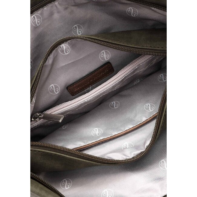 Emily & Noah 'Elke' Schoudertas - Olijf/Bruin