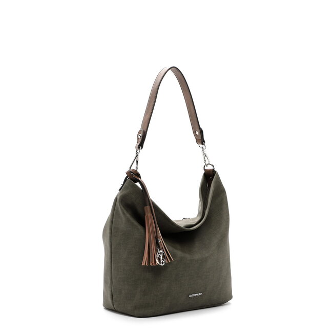 Emily & Noah 'Elke' Schoudertas - Olijf/Bruin