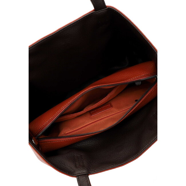 Emily & Noah 'Eva' Bag-in-Bag -Oranje/Bruin