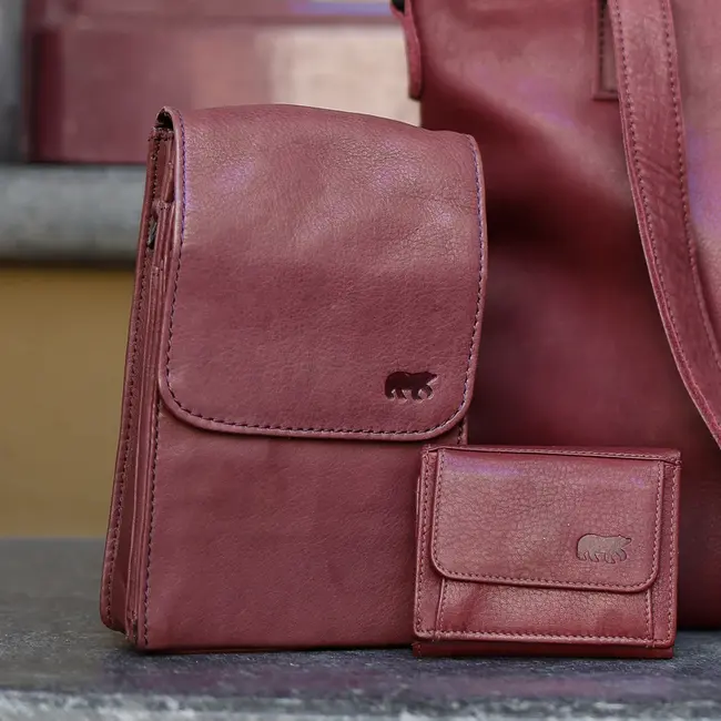Bear Design 'Robbie' 2.0 Bordeaux - CP2650,  Callisto-Pelle Collectie