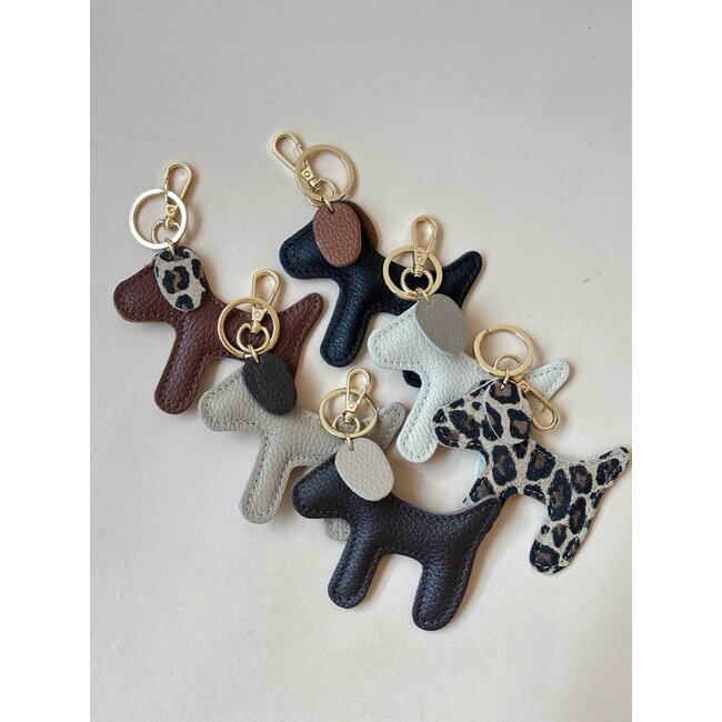 Sleutel/Tashanger - 'Hond' Panterprint
