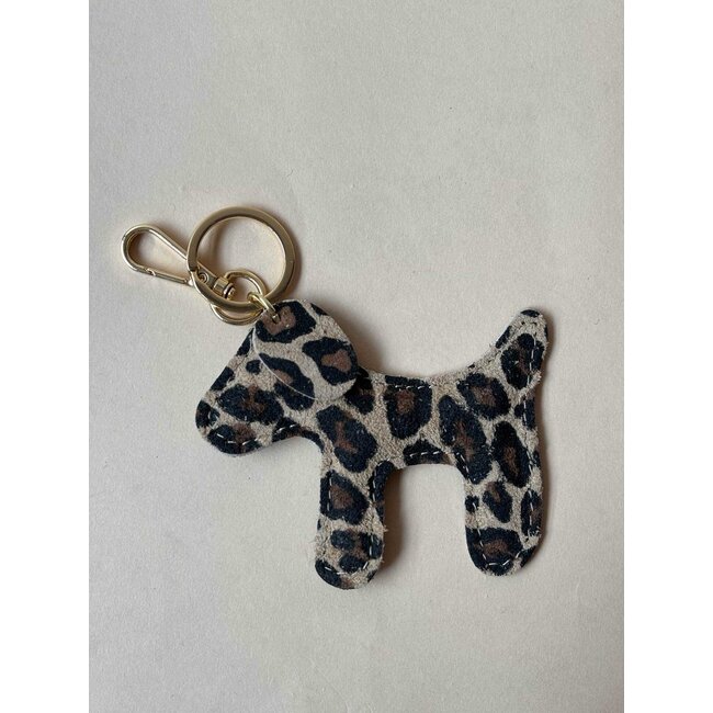 Sleutel/Tashanger - 'Hond' Panterprint
