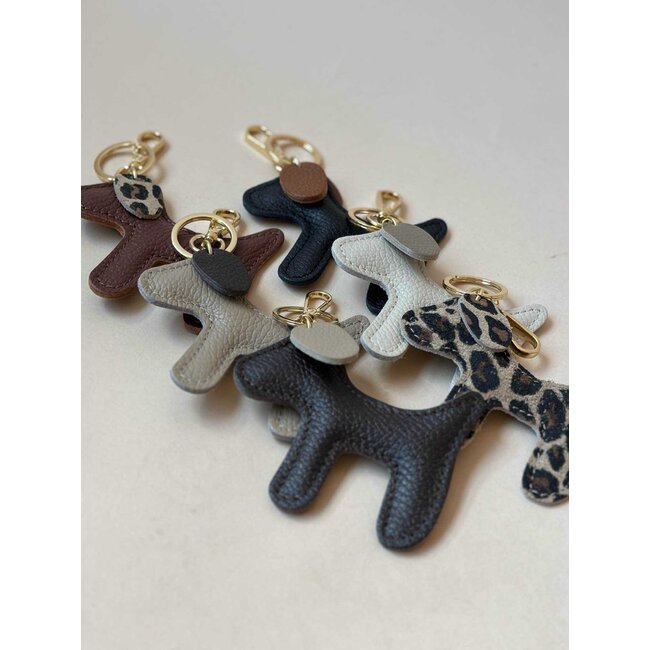 Sleutel/Tashanger - 'Hond' Zwart